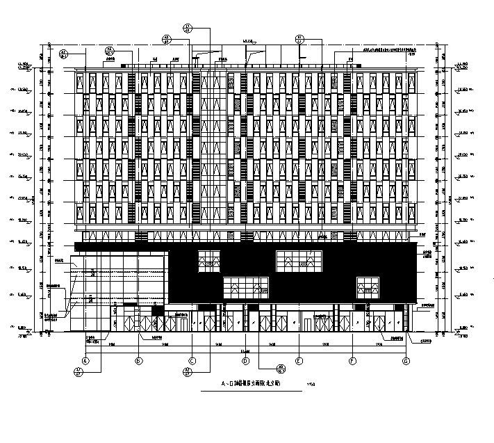 [北京]高层框架剪力墙结构商业办公楼施工图（龙湖全专...cad施工图下载【ID:165941136】