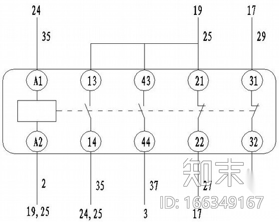 电机正反转与星三角启动控制原理图cad施工图下载【ID:166349167】