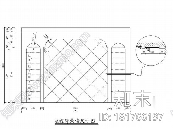 [上海]简约欧式田园风格平层室内施工图cad施工图下载【ID:181766197】