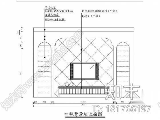 [上海]简约欧式田园风格平层室内施工图cad施工图下载【ID:181766197】