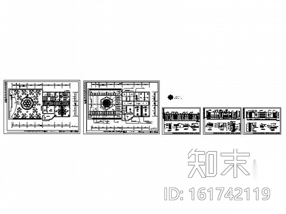 工商局时尚多功能厅装修图cad施工图下载【ID:161742119】