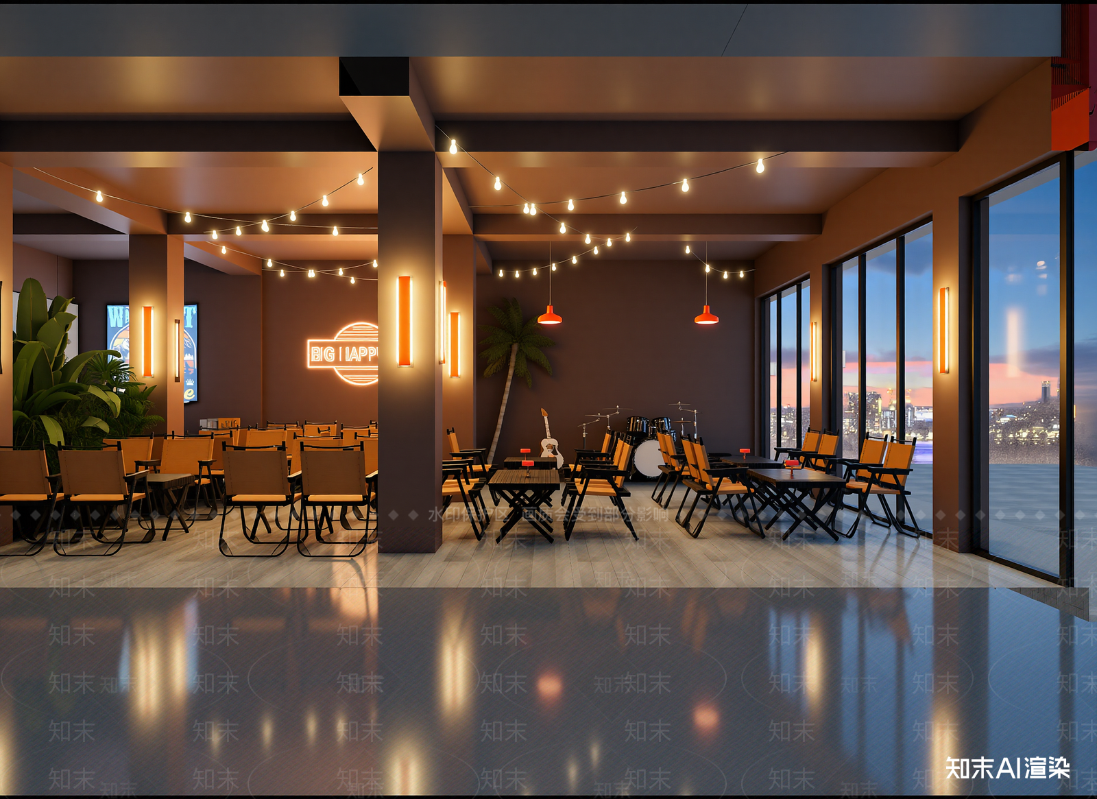 现代酒吧3D模型下载【ID:1214125794】