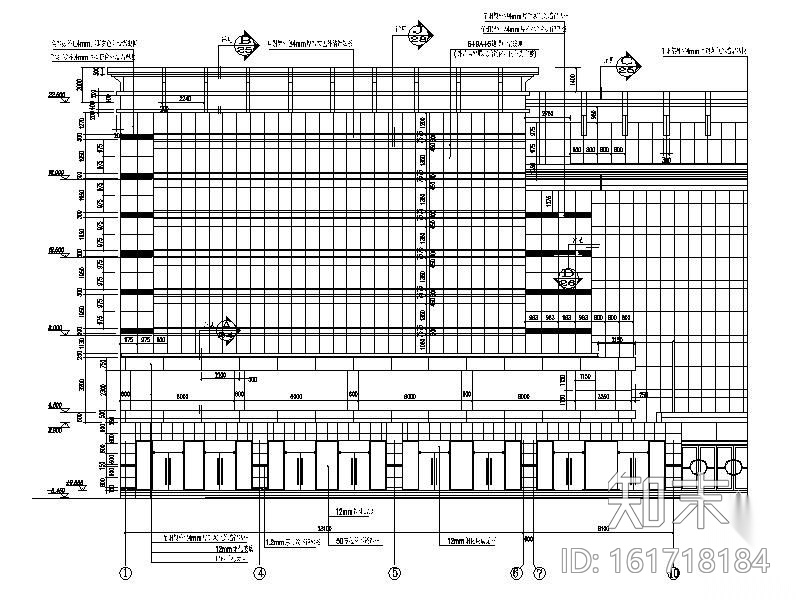 [江苏]某四层商场施工图（含效果）cad施工图下载【ID:161718184】