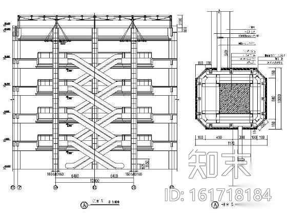 [江苏]某四层商场施工图（含效果）cad施工图下载【ID:161718184】