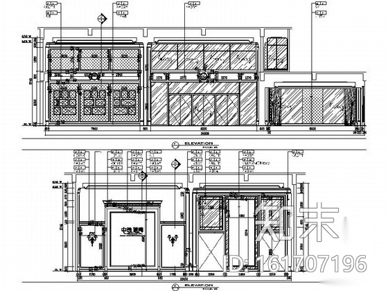 [苏州]欧陆风格双层售楼处装修图（含效果）cad施工图下载【ID:161707196】