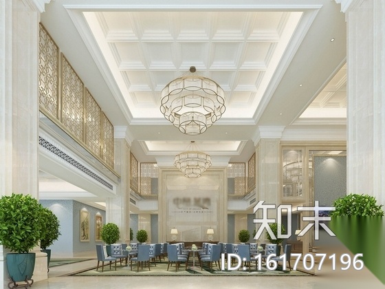 [苏州]欧陆风格双层售楼处装修图（含效果）cad施工图下载【ID:161707196】