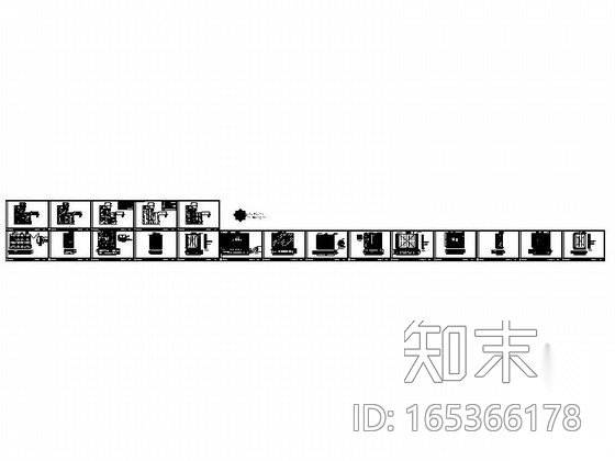 品牌家具旗舰专卖店展厅装饰cad施工图下载【ID:165366178】