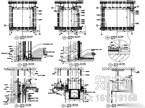 [上海]某金融商业中心室内装修图cad施工图下载【ID:161719168】