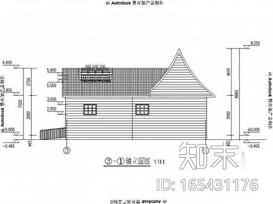 [青岛]小型现代公厕建筑施工图施工图下载【ID:165431176】