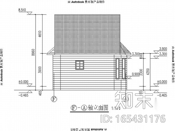 [青岛]小型现代公厕建筑施工图施工图下载【ID:165431176】