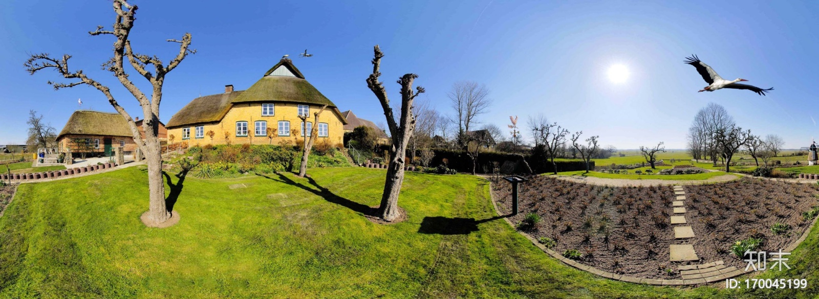 户外田野HDR贴图下载【ID:170045199】