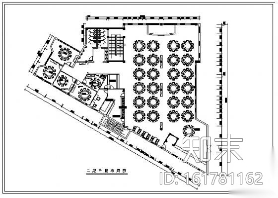 酒楼装修施工图完整cad施工图下载【ID:161781162】