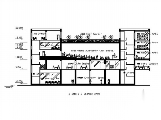 盒子型图书馆及实验楼建筑方案图cad施工图下载【ID:164865118】