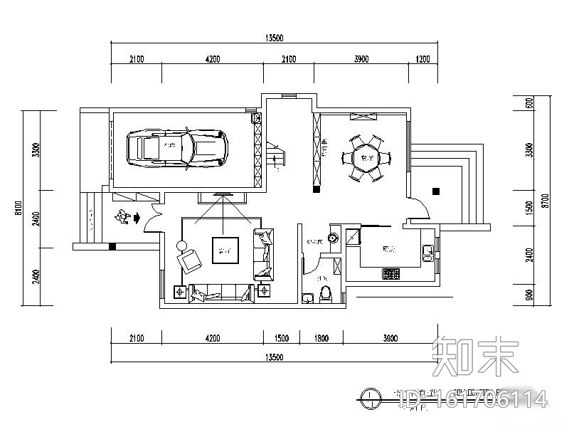 欧式风格独栋别墅设计整套CAD施工图（含效果图）施工图下载【ID:161706114】