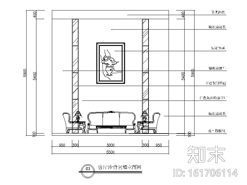 欧式风格独栋别墅设计整套CAD施工图（含效果图）施工图下载【ID:161706114】