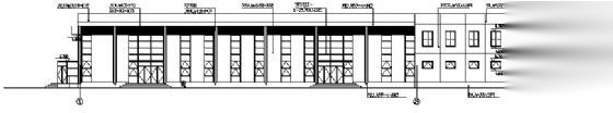 清华大学东区某钢结构食堂建筑施工图cad施工图下载【ID:165946181】