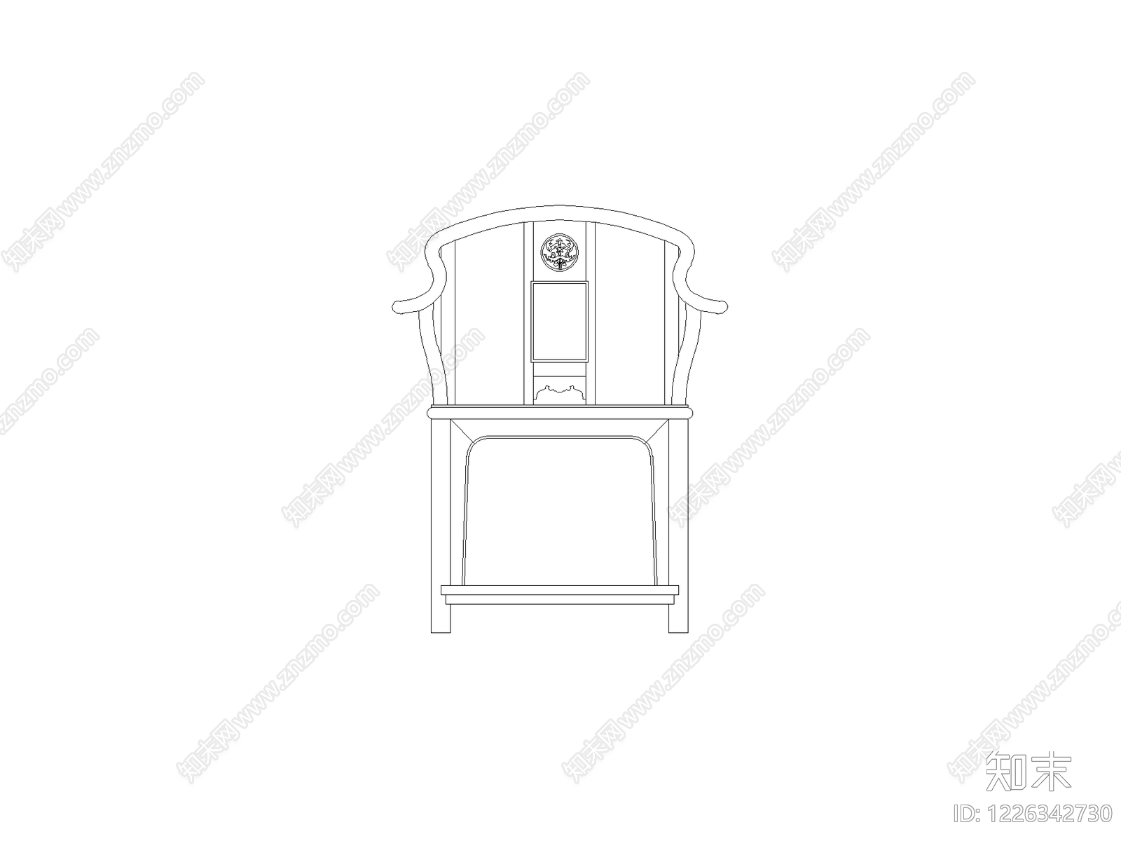 现代椅子CAD图纸
