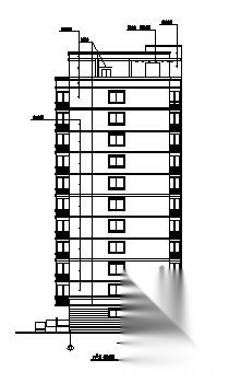 某十一层住宅楼建筑施工图cad施工图下载【ID:149844170】