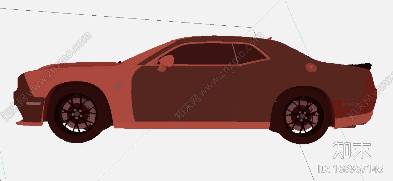 道奇挑战者SRT跑车CG模型下载【ID:168967145】