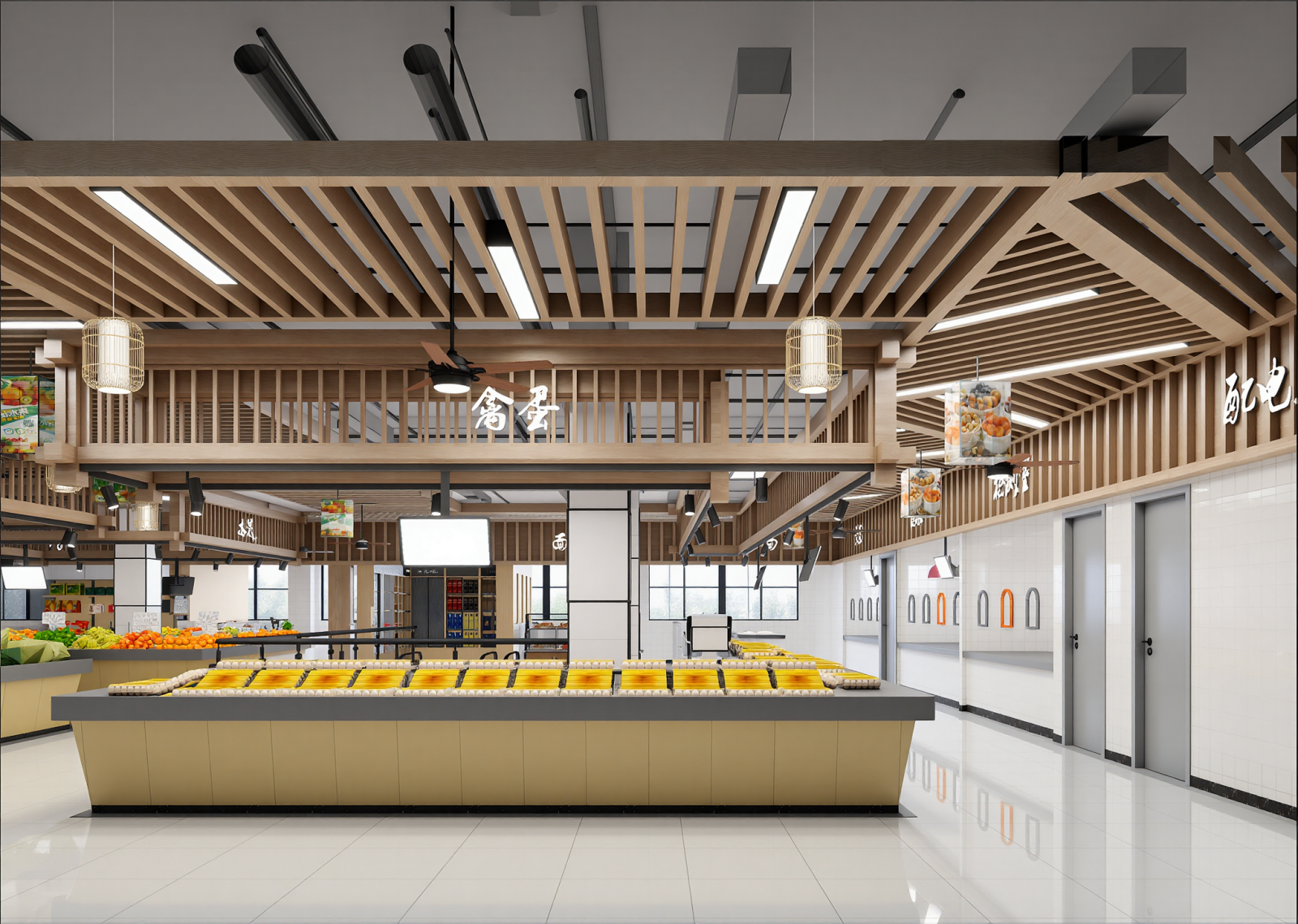 现代超市3D模型下载【ID:1215048107】