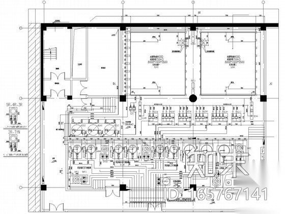 [福建]五星级酒店给排水施工图（生活热水系统、泳池循环...施工图下载【ID:165767141】