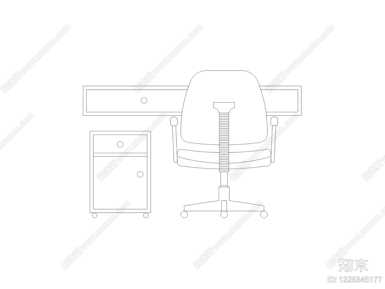 现代椅子CAD图纸
