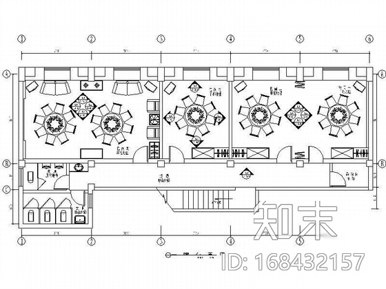 某川菜馆室内设计方案cad施工图下载【ID:168432157】