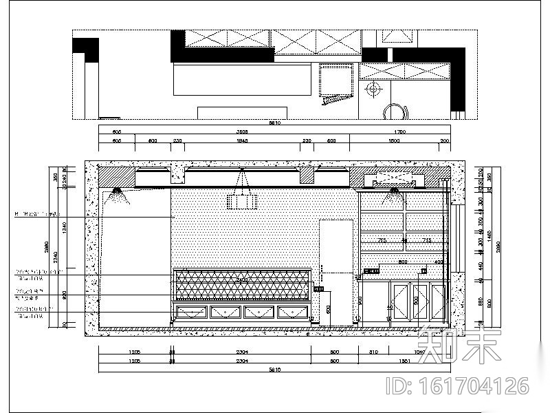 [武汉]新作！简约美式两居室设计施工图（含实景图）cad施工图下载【ID:161704126】