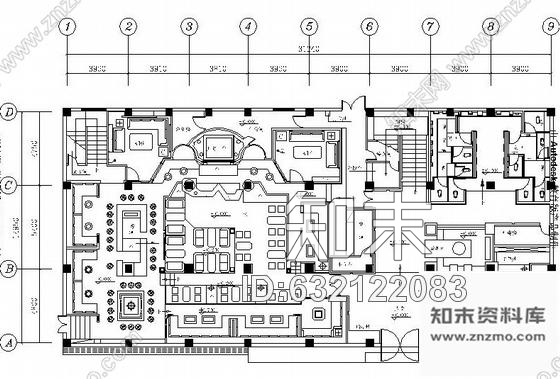 施工图厦门四层星级娱乐量贩KTV室内装修施工图cad施工图下载【ID:632122083】