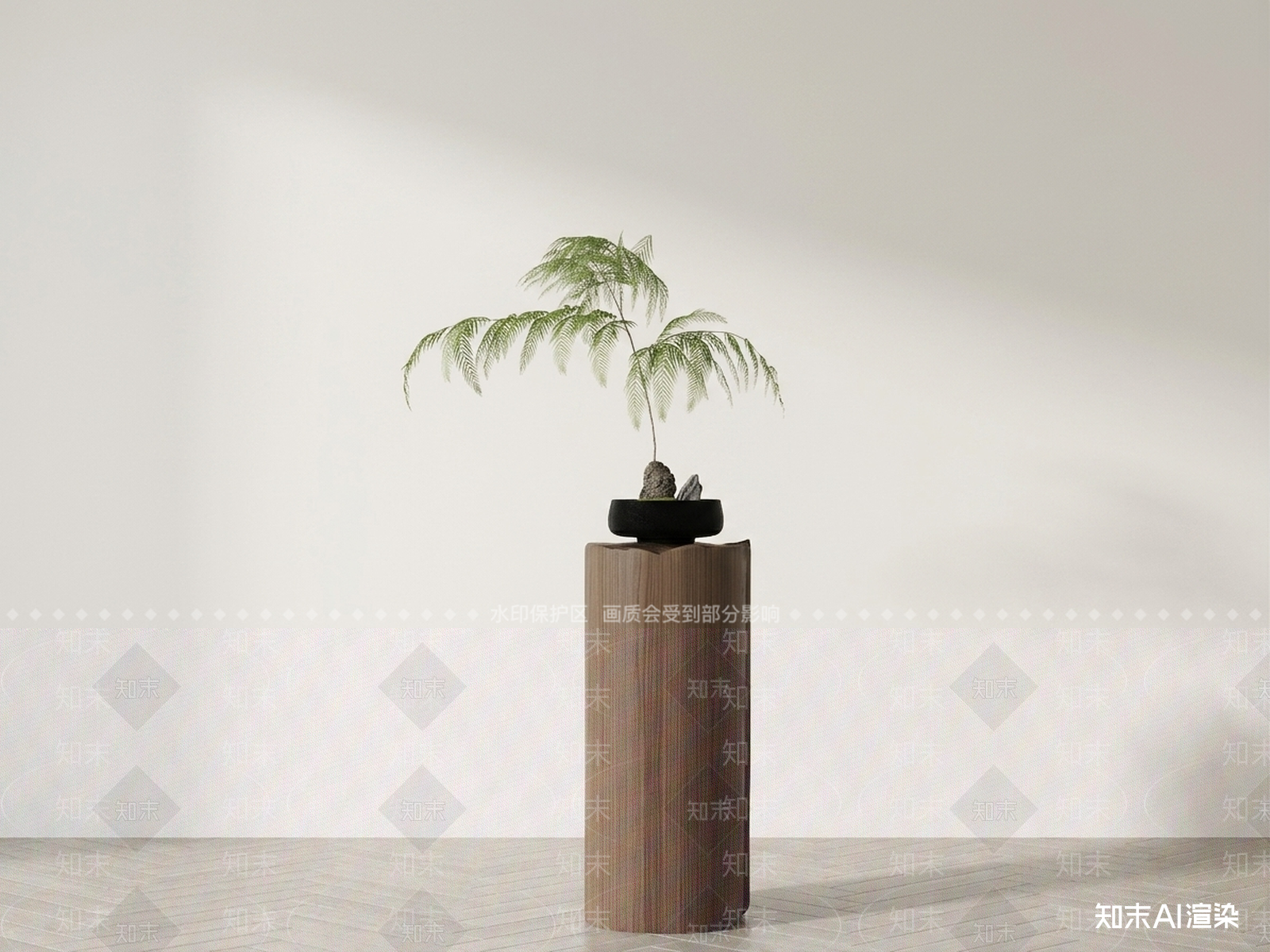 艺术绿植盆栽3D模型下载【ID:1227543441】