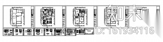 某经典两居室家居设计施工图（两套方案）cad施工图下载【ID:161934116】