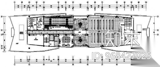 某局办公楼CAD装修图cad施工图下载【ID:968427025】