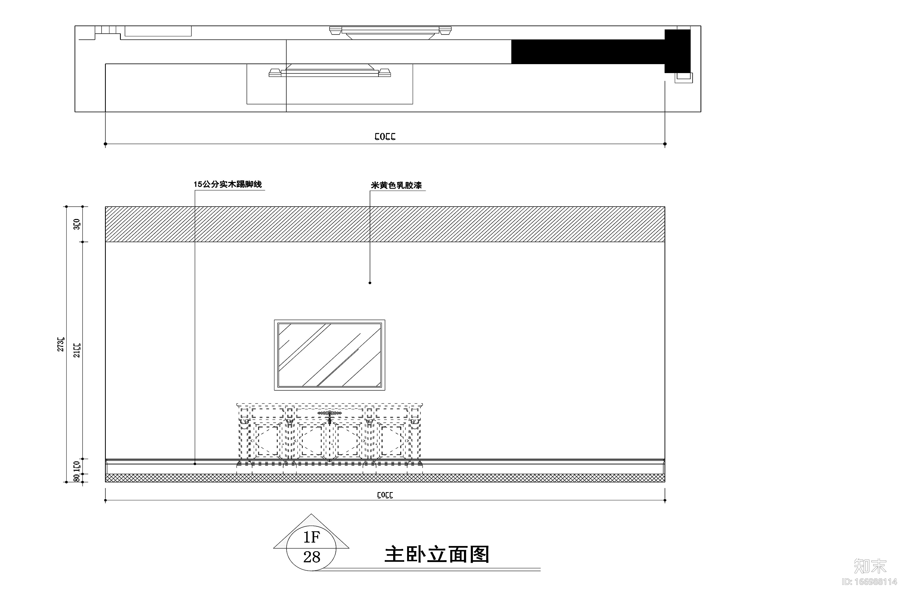 常熟​160平美式风格公寓房装修施工图cad施工图下载【ID:166988114】