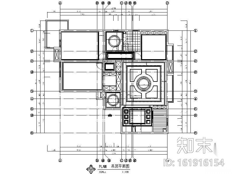 [北京]某三居装修施工图cad施工图下载【ID:161916154】