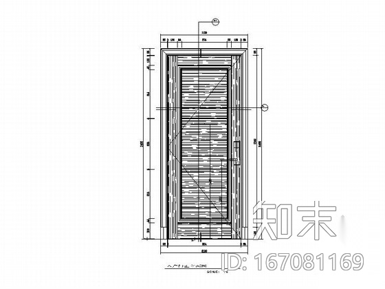 酒店客房门cad施工图下载【ID:167081169】