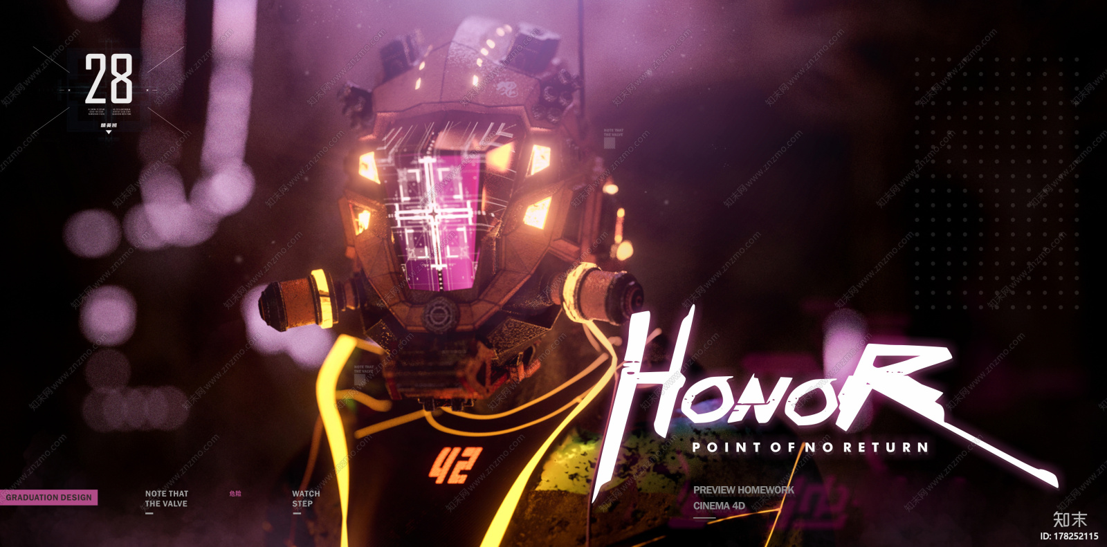 赛博朋克机器人CG模型下载【ID:178252115】