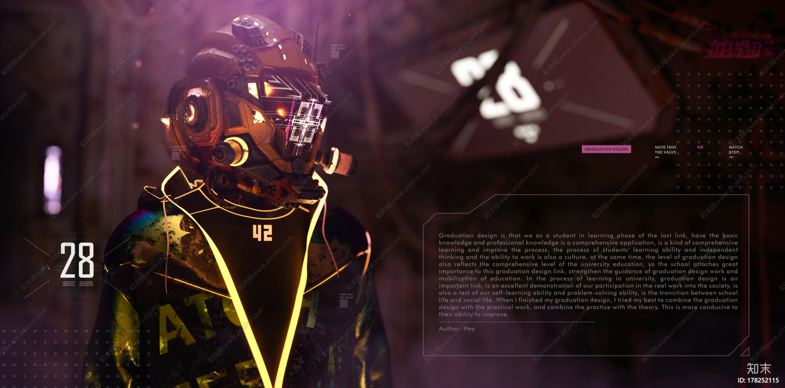 赛博朋克机器人CG模型下载【ID:178252115】