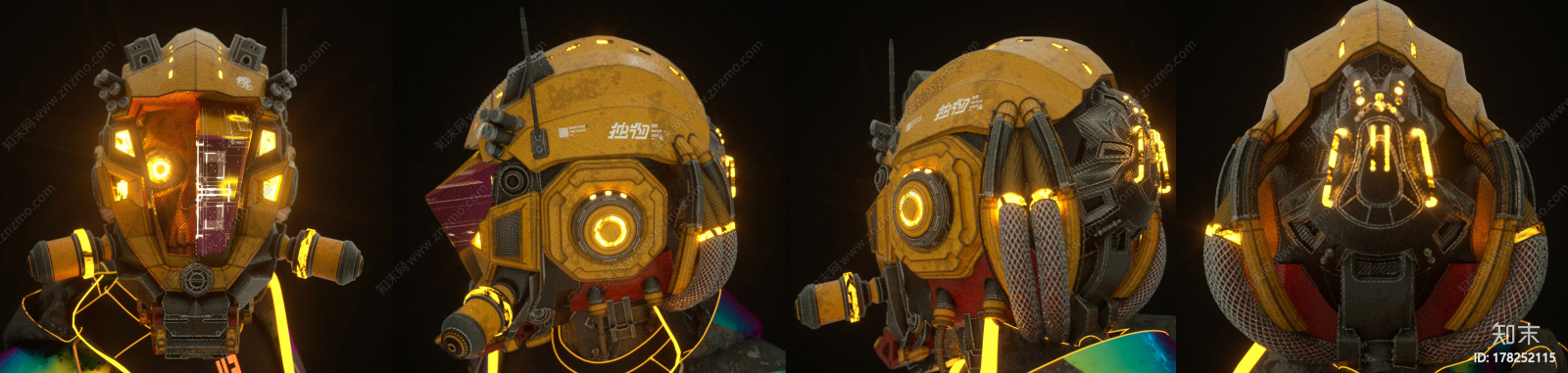 赛博朋克机器人CG模型下载【ID:178252115】