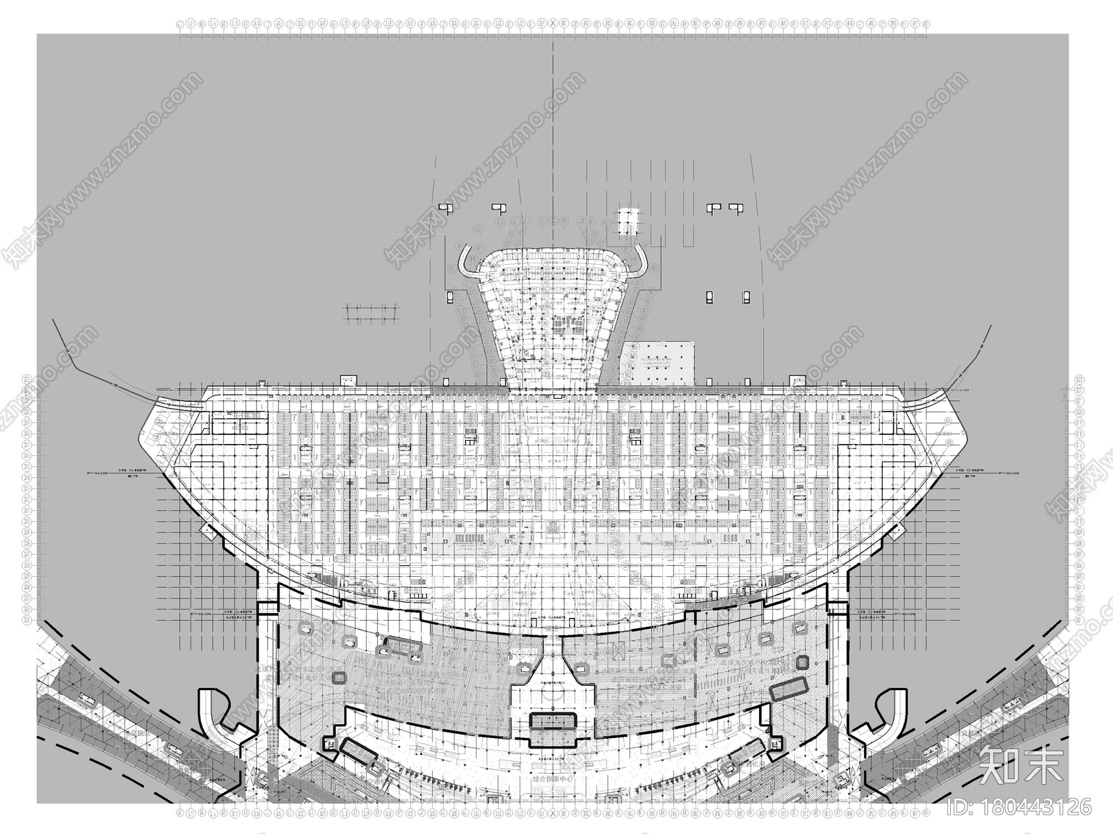 [北京]大型国际机场建筑设计项目施工图施工图下载【ID:180443126】