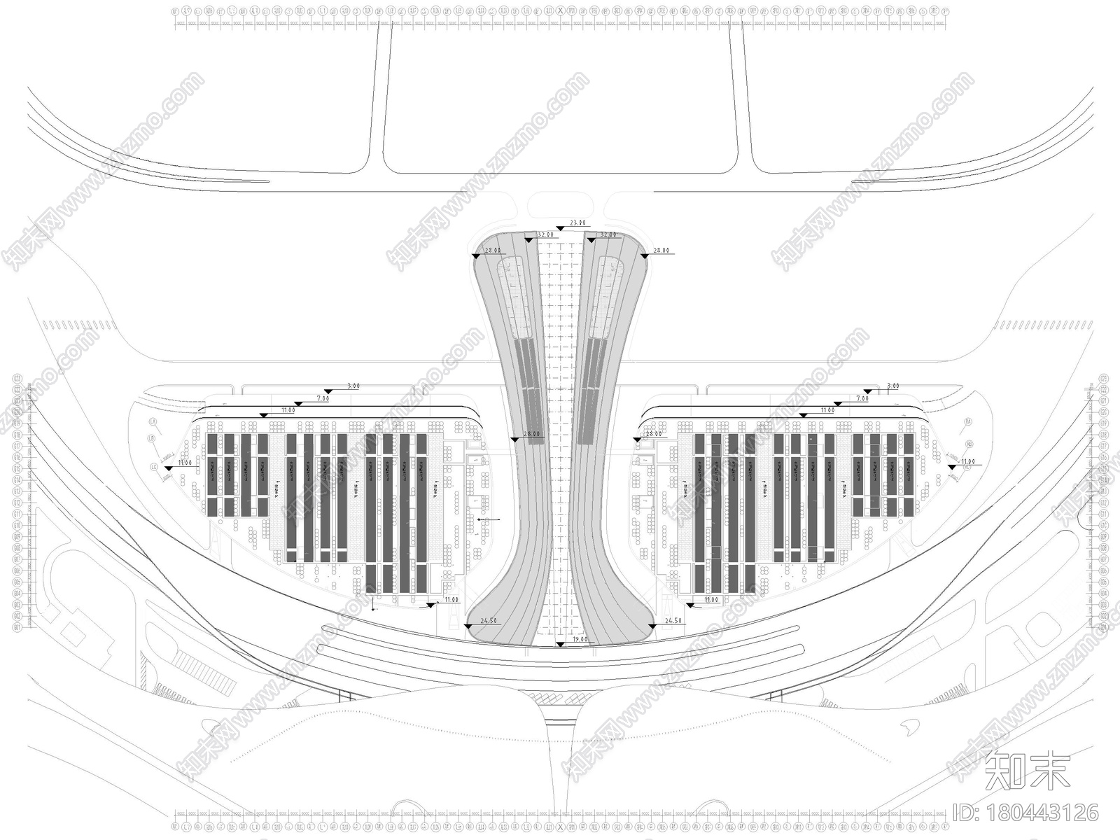 [北京]大型国际机场建筑设计项目施工图施工图下载【ID:180443126】