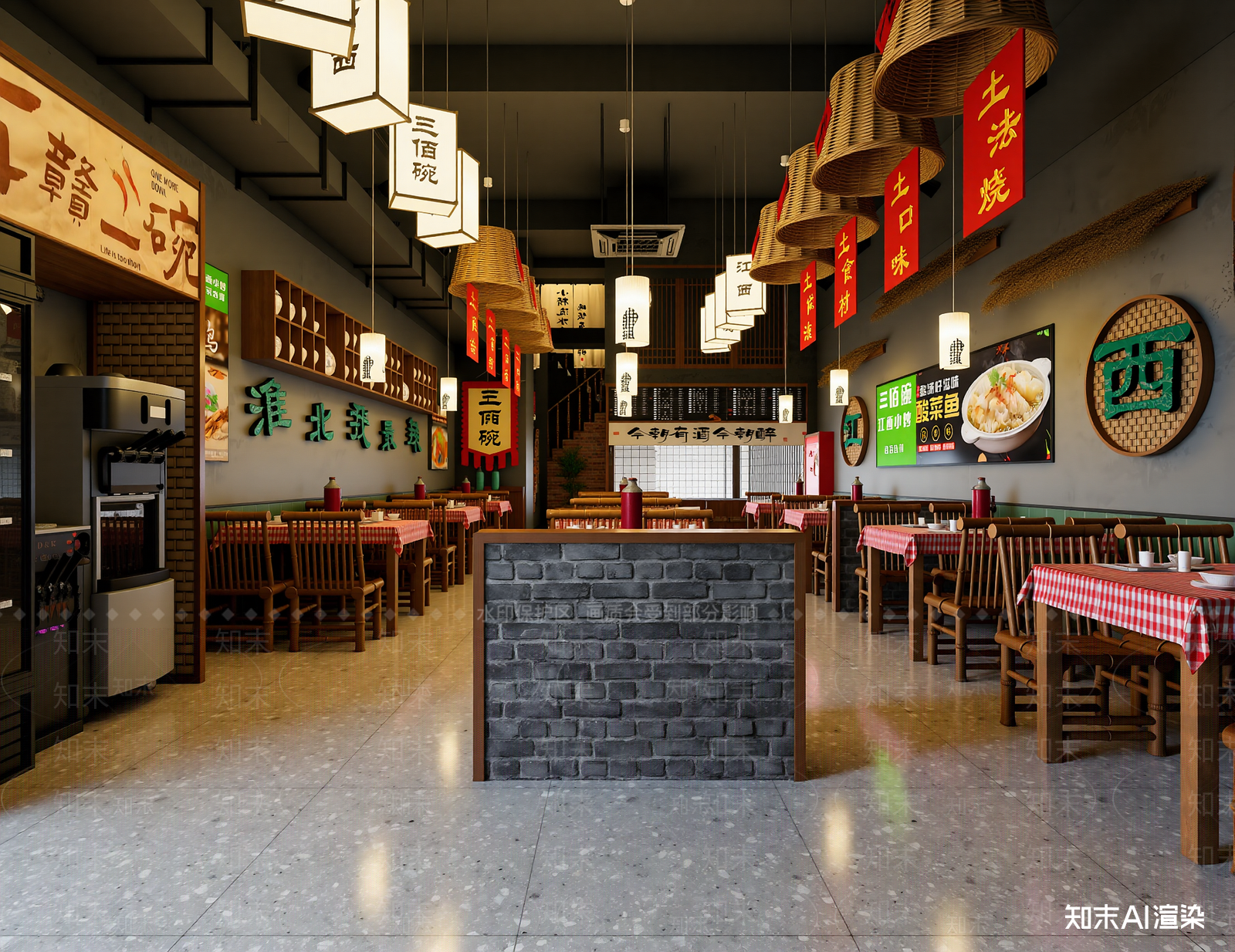中餐厅3D模型下载【ID:1214431963】