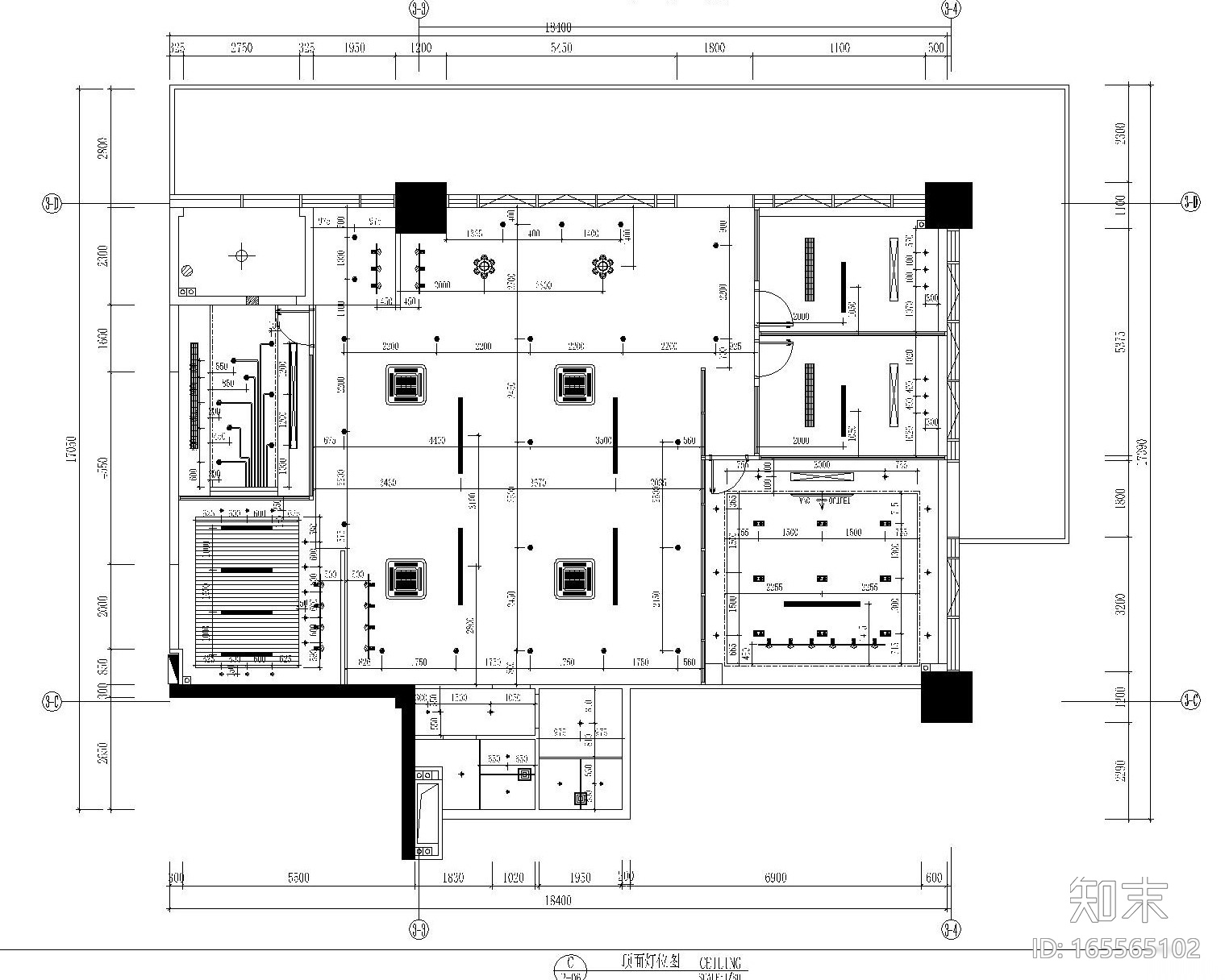 [广东]东莞市德高装饰有限公司办公室装修施工图（附高...cad施工图下载【ID:165565102】