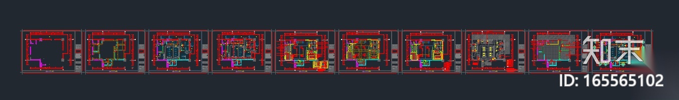 [广东]东莞市德高装饰有限公司办公室装修施工图（附高...cad施工图下载【ID:165565102】