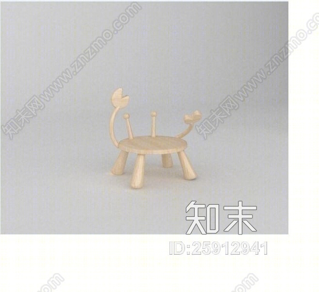 现代螃蟹儿童椅3D模型下载【ID:25912941】