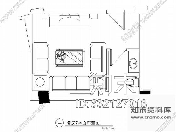 施工图某欧式娱乐会所包房7装修图cad施工图下载【ID:632127018】