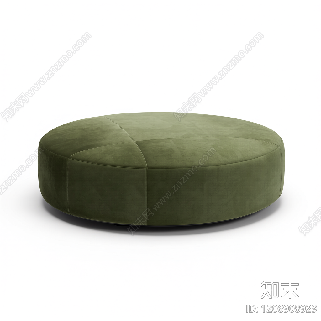 绿色圆形脚凳3D模型下载【ID:1206908929】