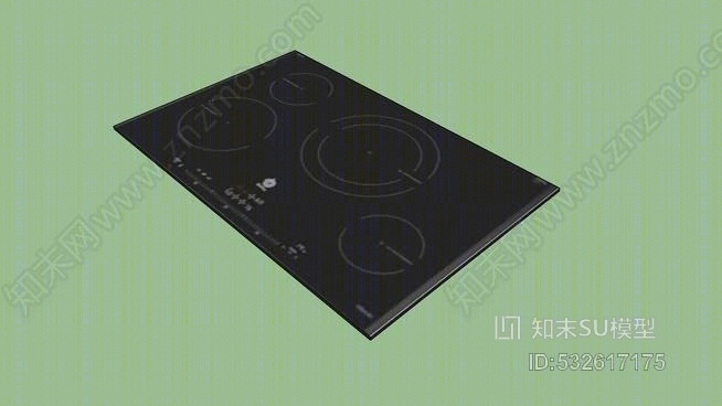 传感器电磁炉面板SU模型下载【ID:532617175】