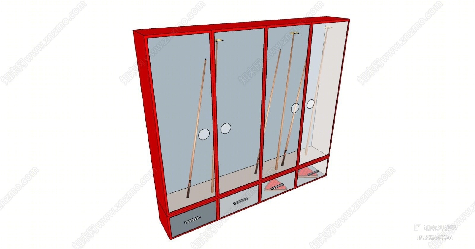 休闲娱乐桌球SU模型下载【ID:332806341】