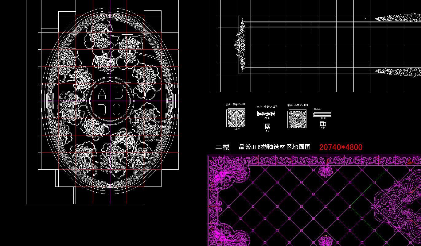 大理石cad施工图下载【ID:128625766】