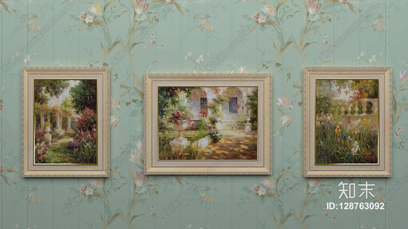 相框装饰画墙面装饰3D模型下载【ID:128763092】